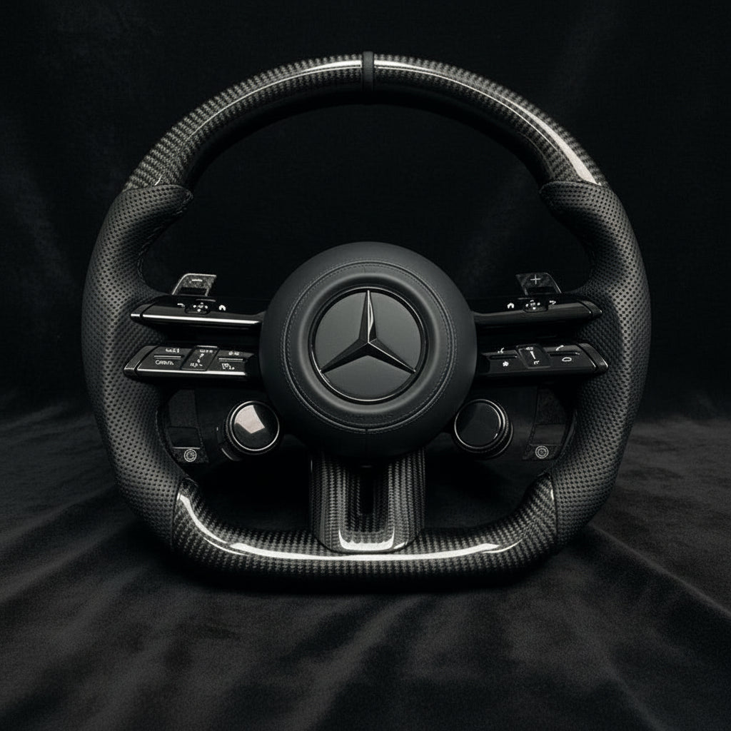 Brabus Style Carbon & Skinn Ratt for Mercedes (Uten OLED Skjermer)